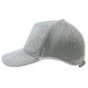 BIGWATCH Men's Plain Round Mesh Cap, Large Size - grays