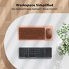 MEETION Foldable Bluetooth Keyboard with Touchpad, Portable Wireless, Gray