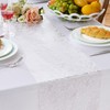 Silver Table Runner 28 x 275 cm Shiny Metallic Mesh