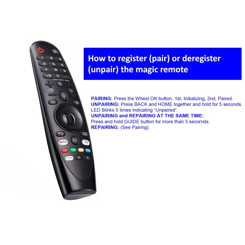 Magic Remote Compatible with LG Smart TV with Pointer and