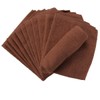 Hand Towels, 100% Cotton, Set of 12, Mocha, Hot Towel,