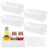 Griwuut Set of 4 Storage Boxes, Plastic Storage Baskets, Organiser