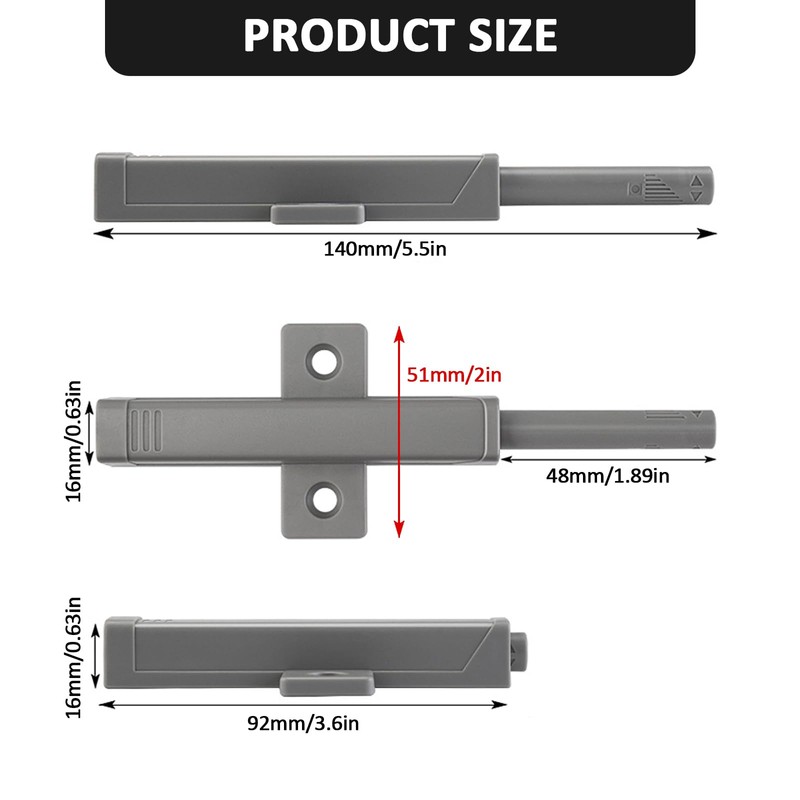Magnetic Cabinet Latch, Magnetic Push Latch, Push to Open Cabinet