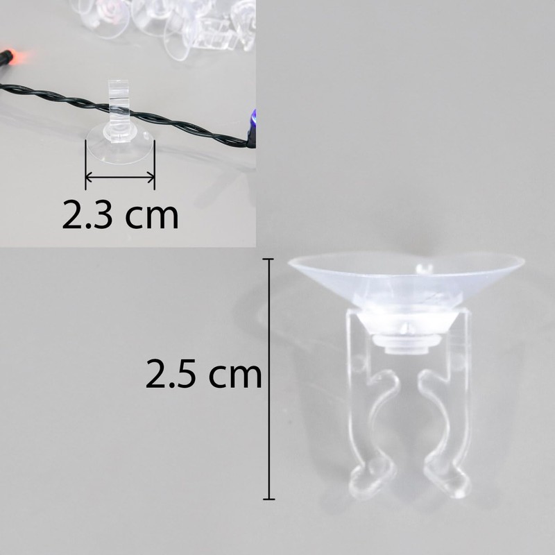 SHATCHI 50Pcs Window Suction Hooks Clips Window Suckers – 23mm