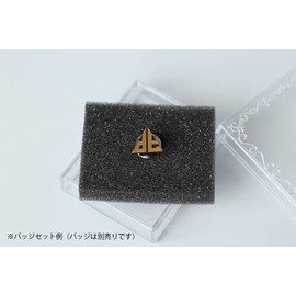 Black Plastic Badge Case, Set of 5, Box Case, Storage Collection, Accessory Accessories, Earrings, Ring, Belly Cord