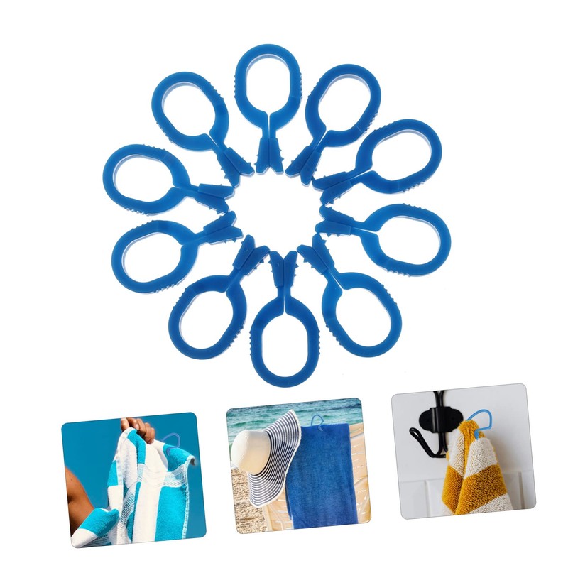 WHAMVOX 20pcs Multifunctional Towel Clips for Travel Clothes and Bathing