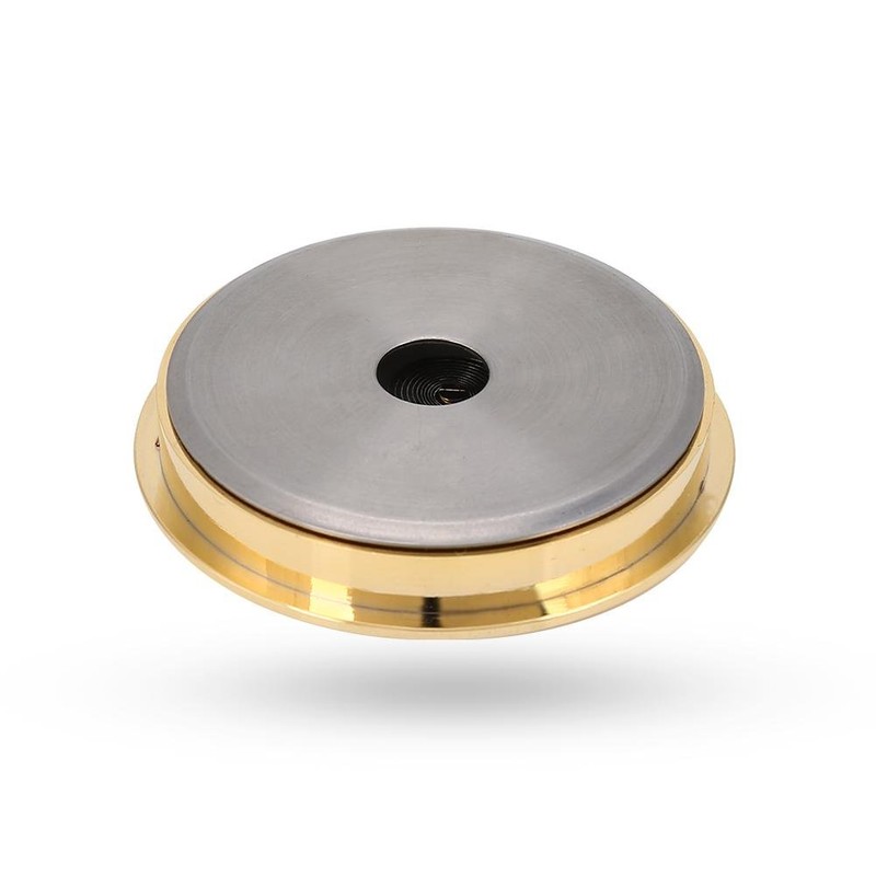 ギター バイオリン ケース温度計 湿度計 ラウンド 湿温度計 丸型 ケース部品用 ルーム アクセサリー(ゴールデン)