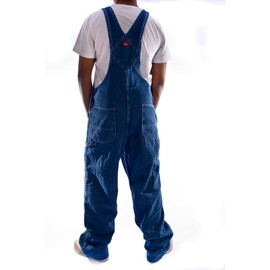 Dickies mens Big-tall Denim Stone Washed Bib overalls and coveralls workwear apparel, Stone Washed, 50W x 32L US