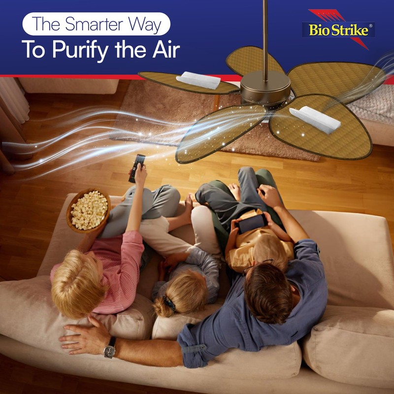 BioStrike Ceiling Fan Blade Air Filter - Dust & Allergen