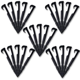 Garden Pegs – 25-Piece Pack of 6.3-inch Ground Pegs for Irrigation System – Ground Anchors for Drip Watering Line – Strong and Durable Anchor Pegs – Ideal for Any Type of Soil. Set by MYPURECORE