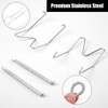 12pcs Plate Hangers for Wall, 6/8/10 Inch Invisible Spring Vertical