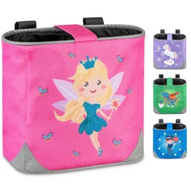 wonneklein Children's Front Bicycle Basket I Handlebar Bag for Balance Bike, Bicycle, Tricycle or Scooter I Compatible with Woom and Puky I Bicycle Bag Children's Bicycle with Fairy Motif (Feli Fairy)