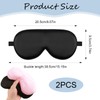 Silk Sleep Eye Mask 2 Pcs- Pure natural soft breathable