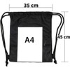 Drawstring Backpack Zippered Water Resistant Sports Sackpack Gym Sack Gym