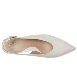 Naturalizer Women's Nicolette Pump, Warm White Leather, 9