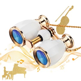 ESSLNB Opera Glass Theatre Glass 4 x 30 mm All Optics Glasses Antique Binoculars for Theatre Concert Opera and Horse Racing with Chain