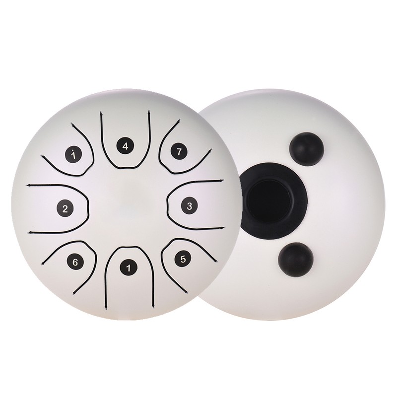 5.5 Inch Mini 8-Tone Steel Tongue Drum C Key Percussion