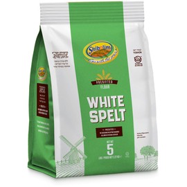 Shibolim White Spelt Flour, 5lb | Triple Sifted | 100% Whole Grain | Great for Sourdough Bread | Certified Kosher