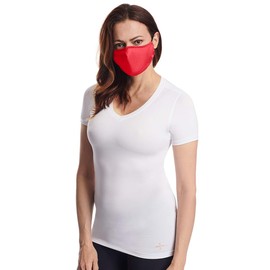 Tommie Copper Community Wear Face Masks I Double Lined, Copper Infused, Ear Straps & Nose Wire, Face Covering (Pack of 2)