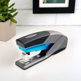 Swingline Swingline Stapler, 25 Sheet Capacity, Optima 25, Jam Free, Reduced Effort, Soft Grip, Blue and Gray (66404)