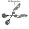 Maydahui 4 PCS Mermaid Spoon 18/10（304）Stainless Steel Fish Coffee Spoons
