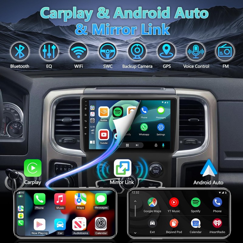 Car Radio for Dodge Ram 1500 2500 3500 2013 2014