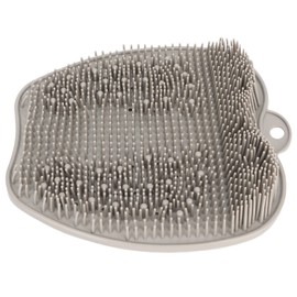 Depurador de Espalda para Pies de Ducha, Almohadilla de Masaje, Depurador de Espalda Montado en la Pared, Cepillo de Cojín de Masaje de Baño de Silicona con Ventosas, Alfombrilla