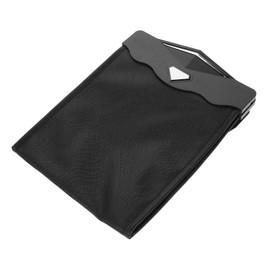 Bolsa de Basura para Carro Negra de Cuero Almacenamiento Conveniente y Diseño Elegante para Asiento Trasero en Viajes