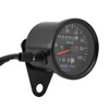 60mm Black Motorcycle Odometer Speedometer Gauge with indicator