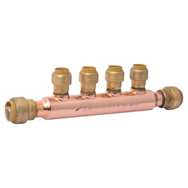 SharkBite 25554LF Manifolds with Push-Fit Branches, Brass