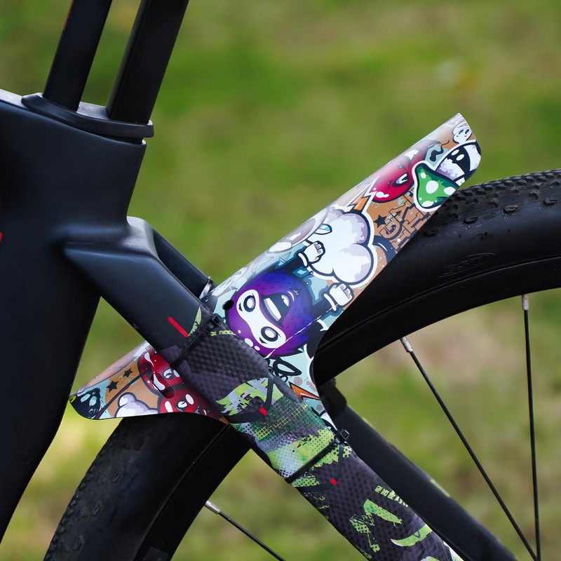 Chooee MTB Mudguard, Mountain Bike Mudguard Rear/Front, Bicycle Mudguard Fit