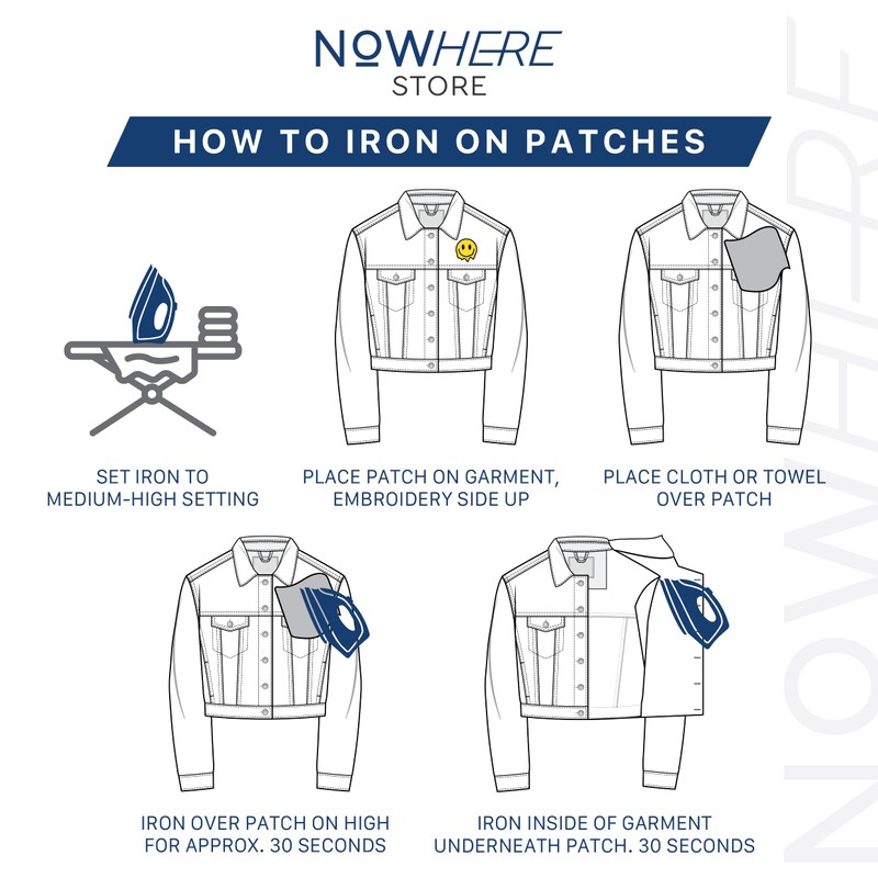NH GTR Iron On Patches - Embroidery Applique Patches for