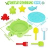 Maysida Kids Turtle Sandbox with Lid Sand Box Toys with