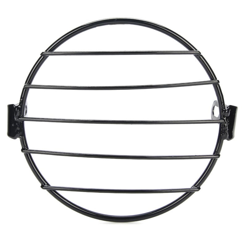Qiilu Motorcycle Headlight Grille 6.5 Inch Motorcycle Headlight Grille Cover