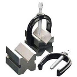 CLARKE METALWORK VEE BLOCK & CLAMP SET