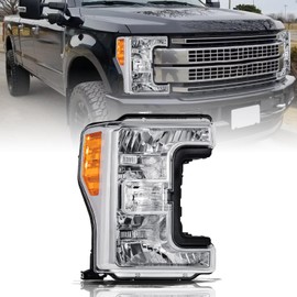 Aosky Headlights Assembly Replacement for 2017-2019 Ford F250 F350 F450 F550 Super Duty Halogen Headlamp Right Passenger Side