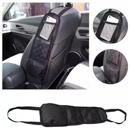 ANIS·KEAAR 1PCS Car Seat Hanging Storage Bag | Multi-Pocket Mesh Organizer for Phones, Wallets & Glasses | Universal Fit for Cars, SUVs & Trucks