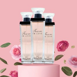 Love Tesoro In Love Eau de Parfum, 3.4 fl oz – Elegant & Romantic Scent (3-Pack)