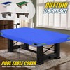 7 ft Pool Table Cover, 600D Waterproof, Dustproof, Windproof, Anti-UV
