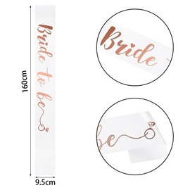 XDGBGFN Pack of 3 Bride Wedding Accessories Heart Sunglasses with Beads Bride to Be Sash for Bride Bachelorette Party Decoration Wedding Photography Photography