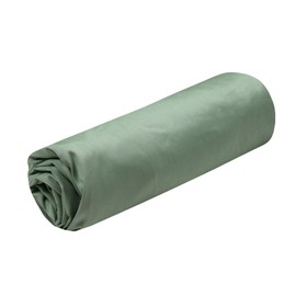 STOF Fitted Sheet, Size 90 x 190 cm, Large Fitted Sheet 30 cm, Cotton Percale, 100% Cotton, Oeko-Tex Certified, Colour Green, Elysée Model - Bed Linen for Home, Soft and Comfortable