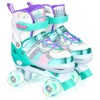 Luyata Roller Skates for Girls Boys Adjustable, 4 Size Ages