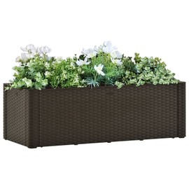 Homgoday Garden Raised Bed with Self Watering System Mocha 39.4"x16.9"x13" WE9816A