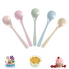 Plastic Egg Spoons, Pack of 5 Plastic Egg Spoons, Reusable