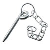 4pk Round Cotter Pin & Chain 10mm by 110mm Trailer