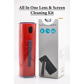 All-in-One Red Screen Cleaning Mist | Portable & Versatile Cleaning Solution for Glasses, Phones, Tablets & More | Compact & Travel-Friendly for All Ages