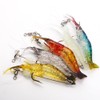 Senvenelec 5pcs Artificial Shrimp Bionic Shrimp Lures Soft Fishing Lures