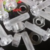 Pack of 20 Transparent Clear Plastic Acrylic M6 x 20mm