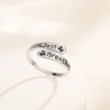 Anillo de plata de ley 925 con diseño de mariposa