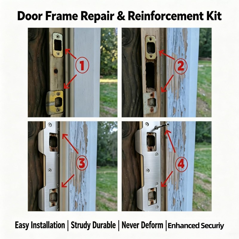 U 10385 Door Strike Plate and U 10539 Door Reinforcement